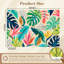 Peler et coller le papier peint adhésif tropical, jungle exotique moderne, collage, art mural contemporain sans soudure, adhésif et amovible