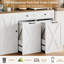 70.9" Kitchen Pantry Cabinet With Microwave Shelf & Push-Pull Trash Can Cabinet, Dog Proof Trash Can Cabinet-944438814