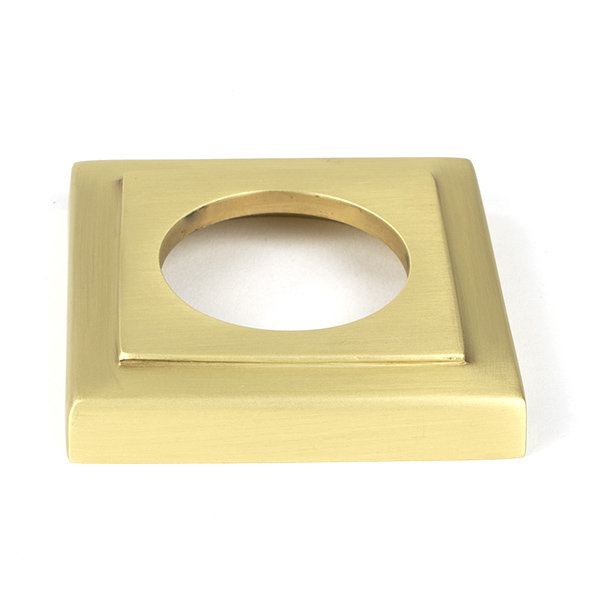 Concealed Satin Brass Round (Square) Thumbturn