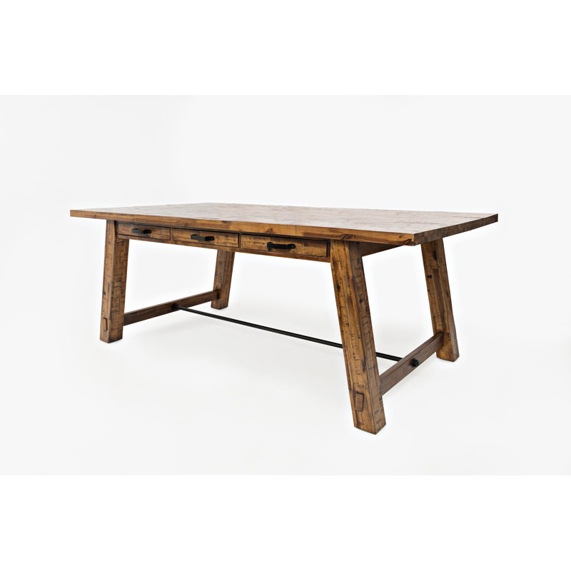 Crawford 42" Acacia Trestle Dining Table