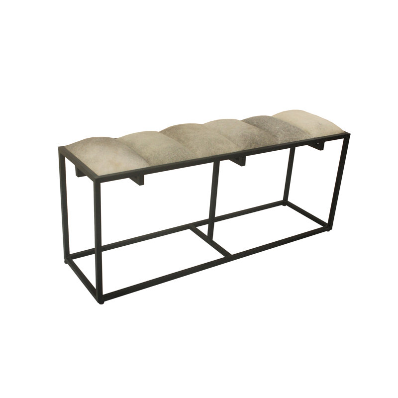 Genuine Leather Upholstered Bench