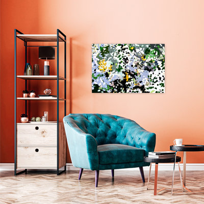 Vibrant Spring Dapples Abstract Colorful Contemporary Nature Spring Wall Art Print 1 Piece Wrapped Canvas Wall Art