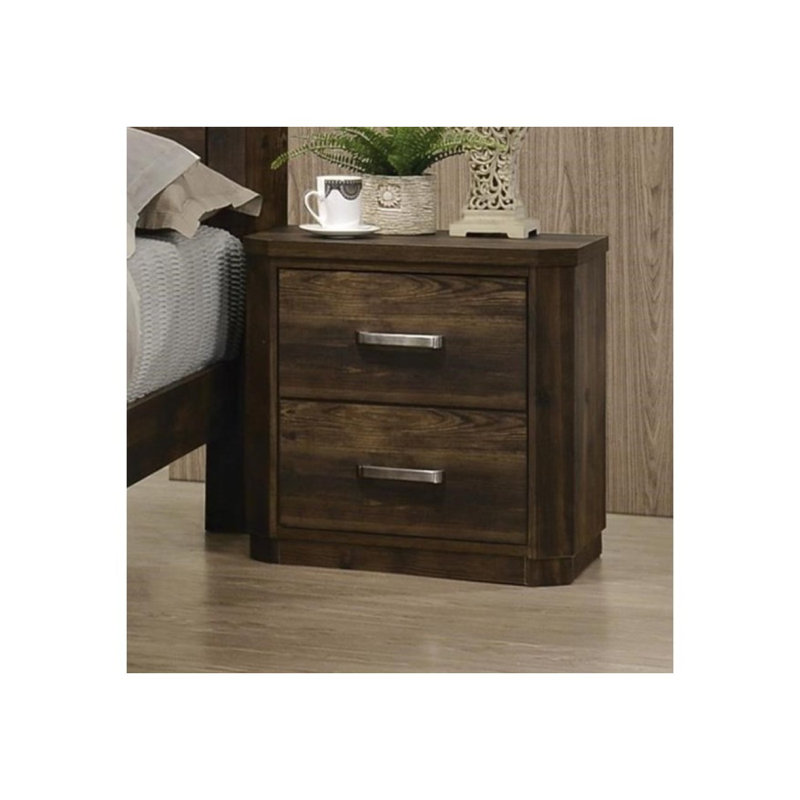 Table de chevet en bois Herminda