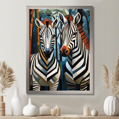 Motif zébré noir et blanc dynamique I