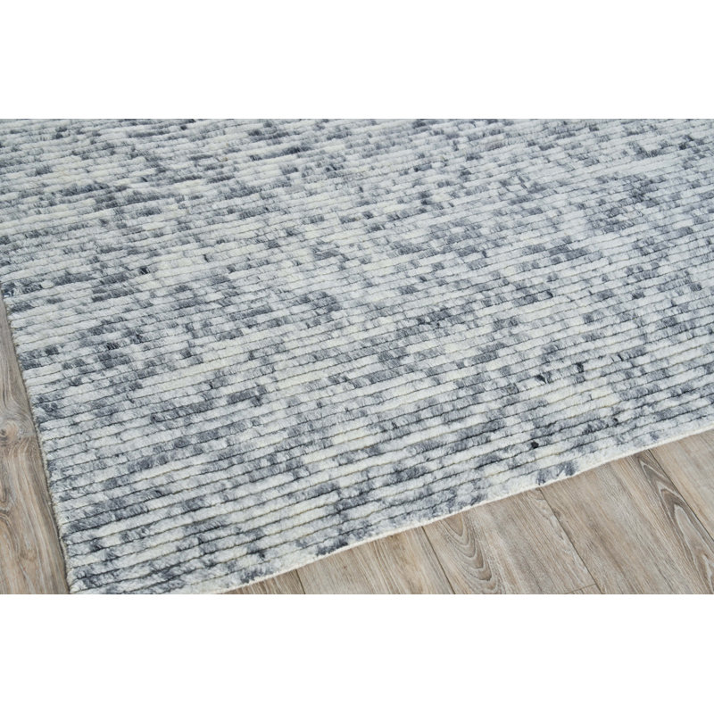 Kaza Wool Striped Area Rug, Rectangle 8' x 10'