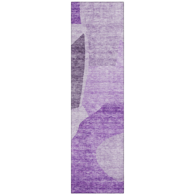 Chengyu Washable Abstract Indoor / Outdoor Rug, Runner 2'3" x 7'6"