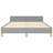Pranavi vidaXL Fabric Platform Bed Frame, Slats Support, No Mattress-1560611686-1560611685