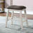 Transitional Style 5pc Counter Height Dining Set Off White Wooden Dining Table 4x Stools Storage Shelve Table Base Dining Room-1724056286