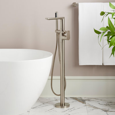 Berwyn Floor Mounted Tub Filler Faucet and Valve