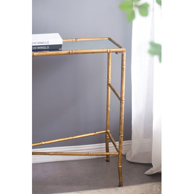 Console 56,5 x 14 x 30 po, plateau en miroir