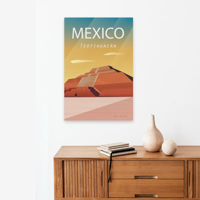 Mexique - aventure, site archéologique antique, art beige