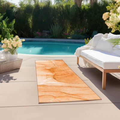 Tapis intérieur / extérieur Kyrie avec envers antidérapant