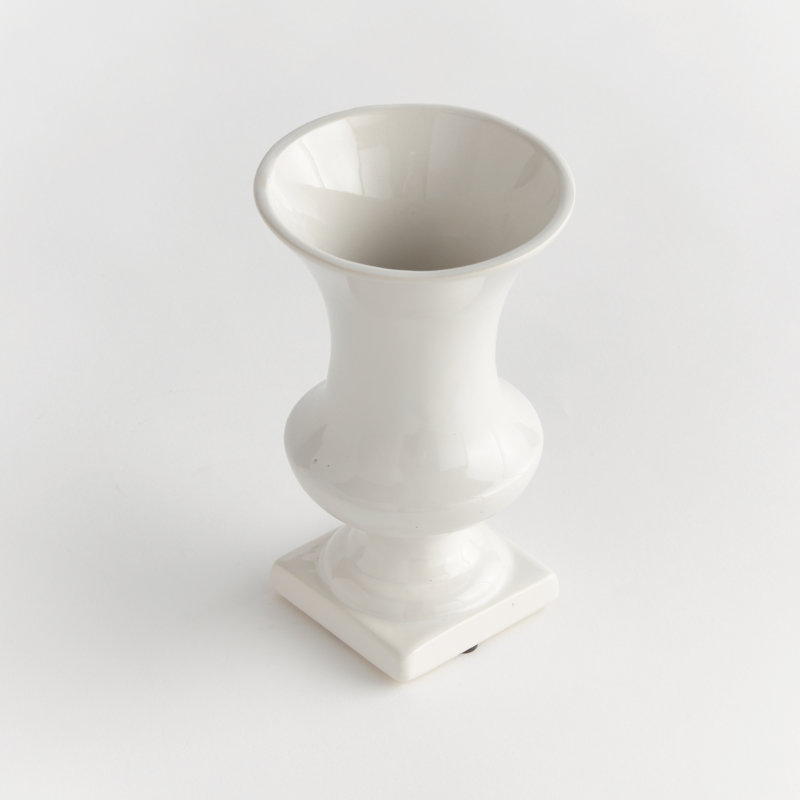 Antoinette Handmade Ceramic Table Vase, 7.5" H x 4.5" W x 4.5" D