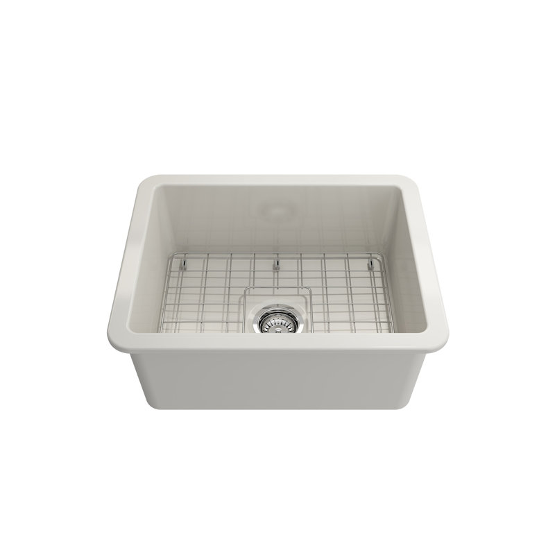 Évier de cuisine à montage double L 24 po x l 19 po avec accessoires Sotto, Biscuit