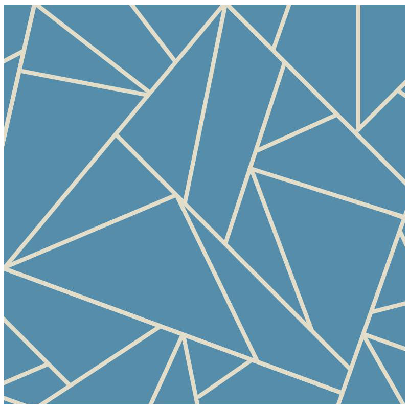 Origami Geometric Wallpaper Roll by Jamie Graney, Niagra/Cream