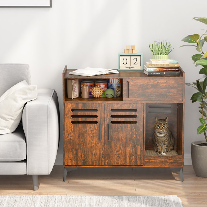 Enceinte de litière pour chat Gissella