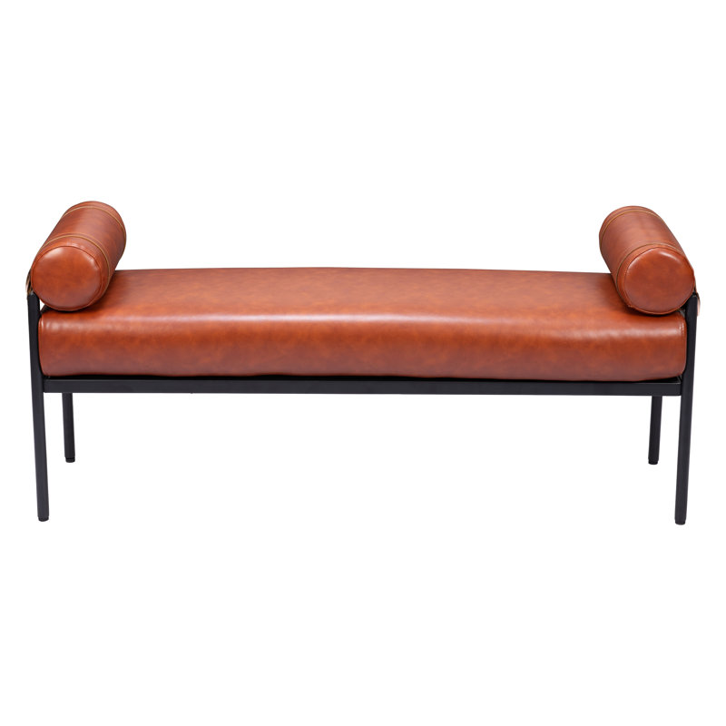 Barrow Faux Leather Upholstered Bench