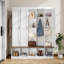 159.51 cm W Hall Tree with Shoe Storage