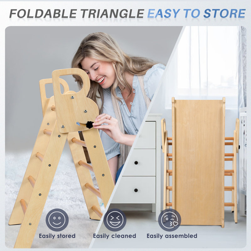 Indoor Children's Wooden Climbing Frame