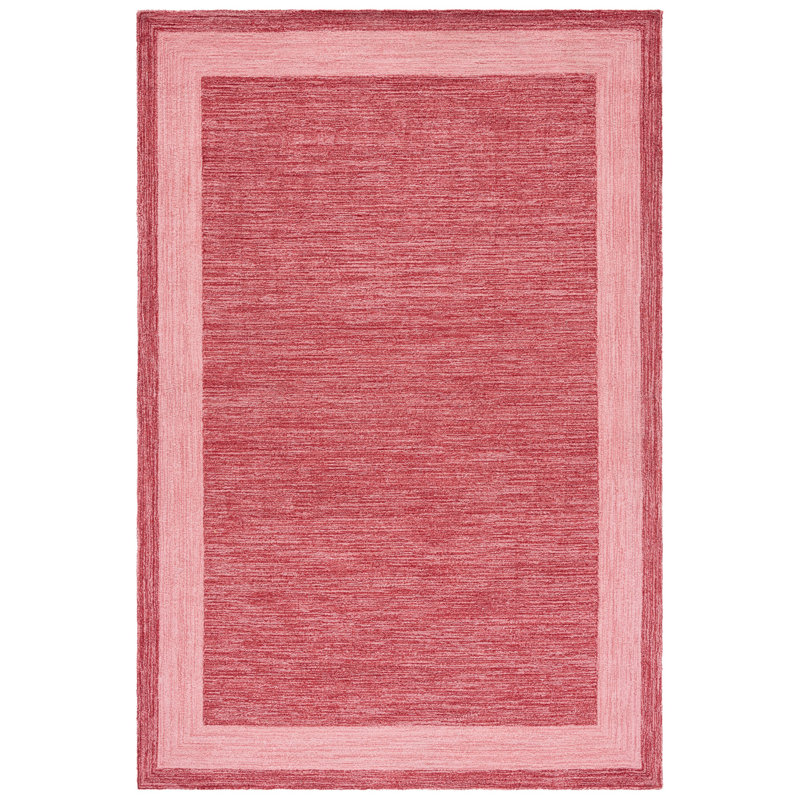 Tapis performance de couleur unie crocheté à la main facile d'entretien Taran, Rectangle 3 pi x 5 pi