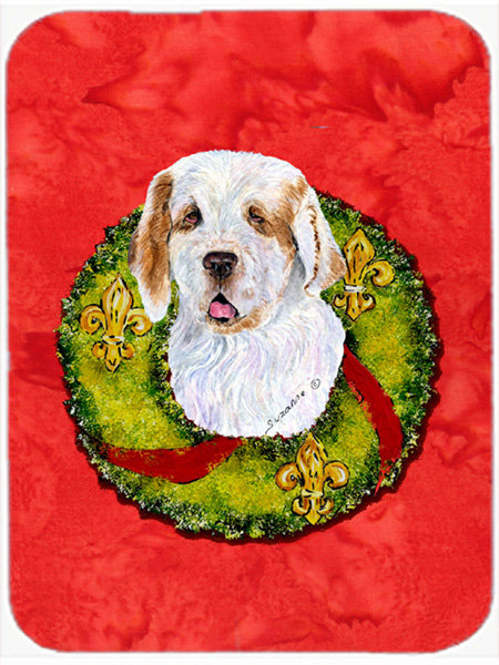 Caroline's Treasures Clumber Spaniel Glass Cutting Board