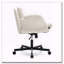 Chaise pivotante en chenille moelleuse avec accoudoirs multi-positions-1442964897