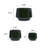 Set of 3 Ceramic Flowerpot, Modern Planter for Patio, Garden, Windowsill-15014412