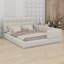 Lit plateforme tapissier avec 2 lampes de lecture-1331483579