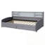 Lit plateforme simple tapissier avec rangement et tiroirs-124898834