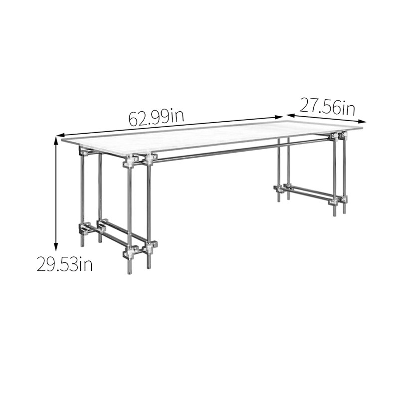 Furtado, H 29,53 po x l 62,99 po x P 27,56 po