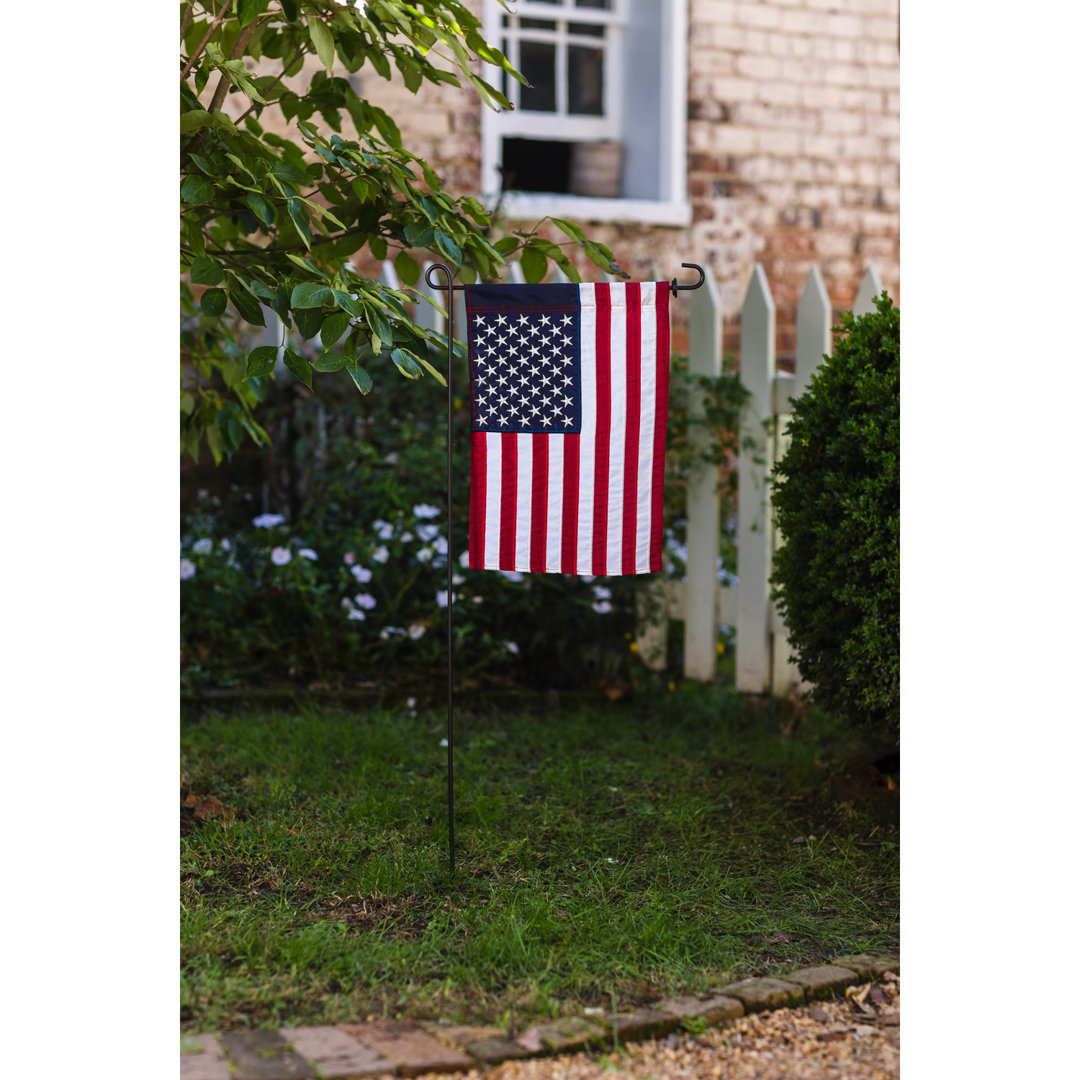 American 2-Sided Nylon Garden Flag Trinx 
