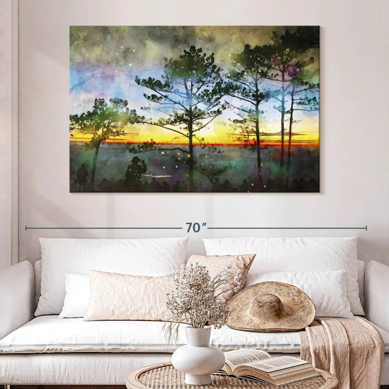 Alvord flamboyant au coucher du soleil, H 34 po x l 51 po