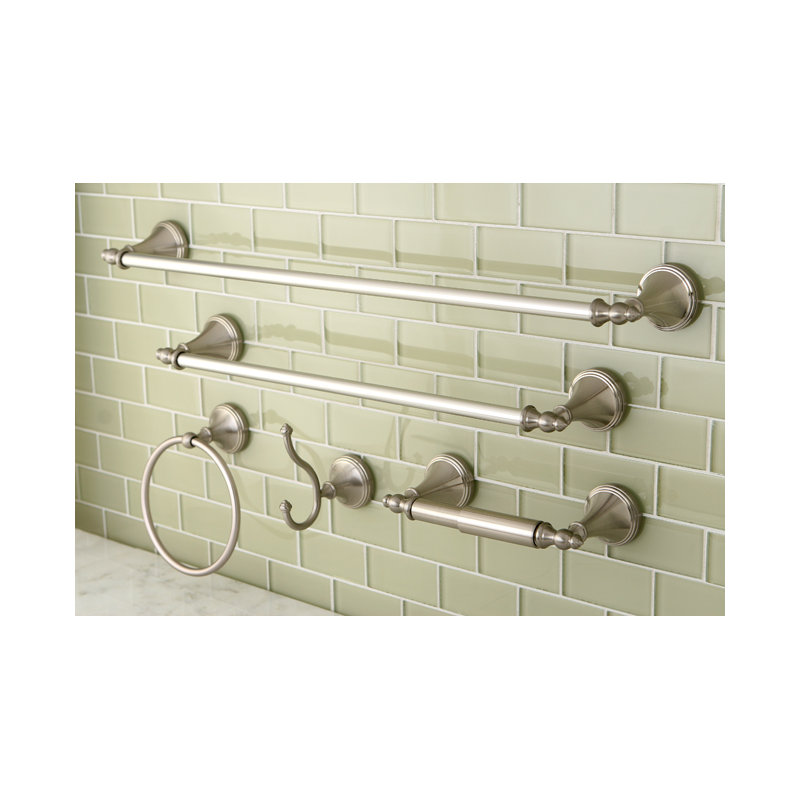 Kingston Brass Naples 5-Piece Bathroom Hardware Set, Brushed Nickel