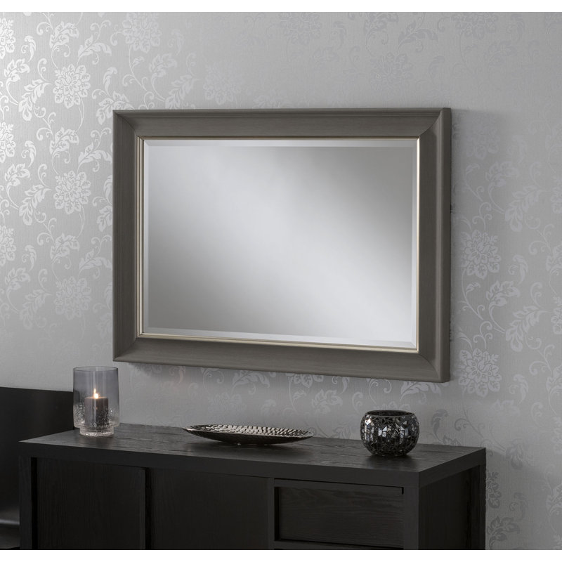 Diamondback Flat Wall Mirror, 92cm H x 67cm W