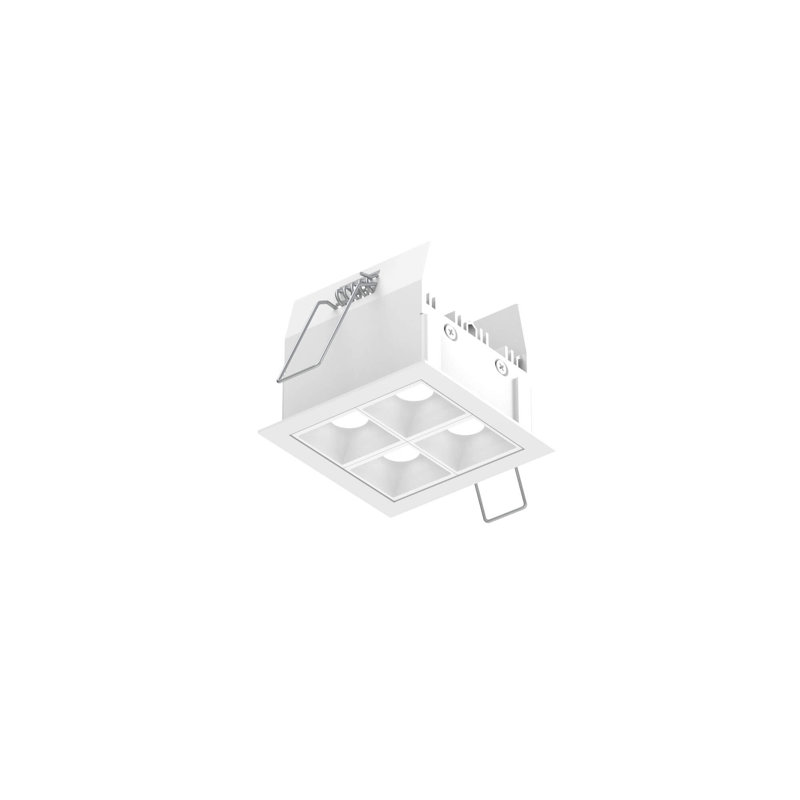 Garniture encastrée ouverte 3,25 po, Blanc