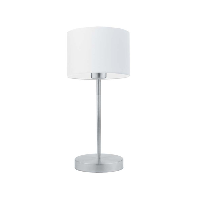 Arseny Metal Table Lamp, White, Silver