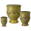 Anduze 27 in. French Yellow Ceramic Round Planter (27 in. L x 27 in. W x 31 in. H) with Drainage Hole