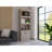 Bookcase, Three Shelves, Double Door Cabinet, Metal Hardware-582381497