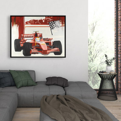 Formule 1, reproduction de voiture sur toile