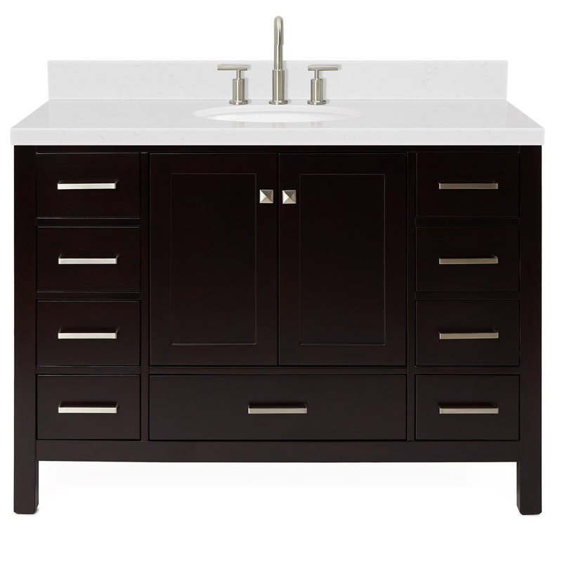 Ensemble de meuble-lavabo simple 48 po , Espresso