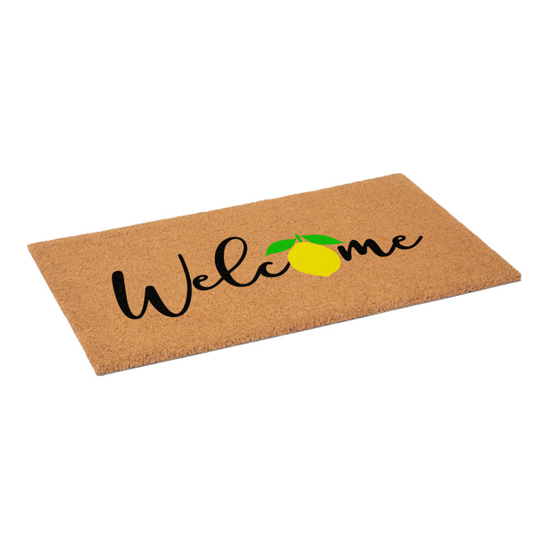 Lemon Welcome Doormat 17"x29"