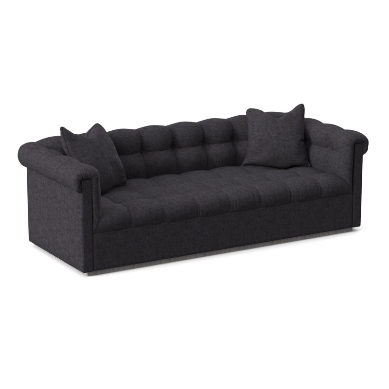 Thom Filicia Home 98" Nottingham Sofa, Tuck Metal, Dove Gray