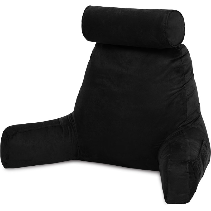 Bed Rest Pillow Cover & Insert, Stable Black