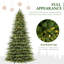 Arbre de Noël artificiel pré-éclairé 12 pi avec 850 lumières DEL blanc chaud, 8165 pointes en PVC-248243043