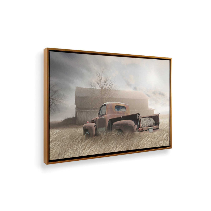 «Wasted Days» par Lori Deiter, reproduction d'art, L 40 x H 30, Doré, Toile avec cadre