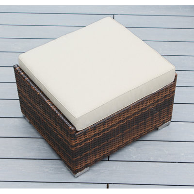 Billyjo Wicker Outdoor Ottoman