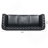 84.65" BLACK PU Rolled Arm Chesterfield Three Seater Sofa.-105002857