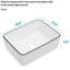 Lavabo vasque de salle de bain en céramique blanche de qualité 16 x 12 pouces - Design moderne attrayant et durable