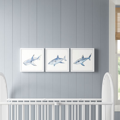 Calumet Be A Shark 3- Piece Set Framed Print
