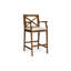 Tabourets de bar d'extérieur en bois d'acacia Logan, ensemble de 2